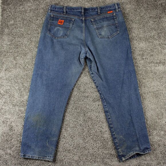 Wrangler Riggs FR Relaxed Fit Denim Workwear Jeans Mens 40x30 - Picture 14 of 14